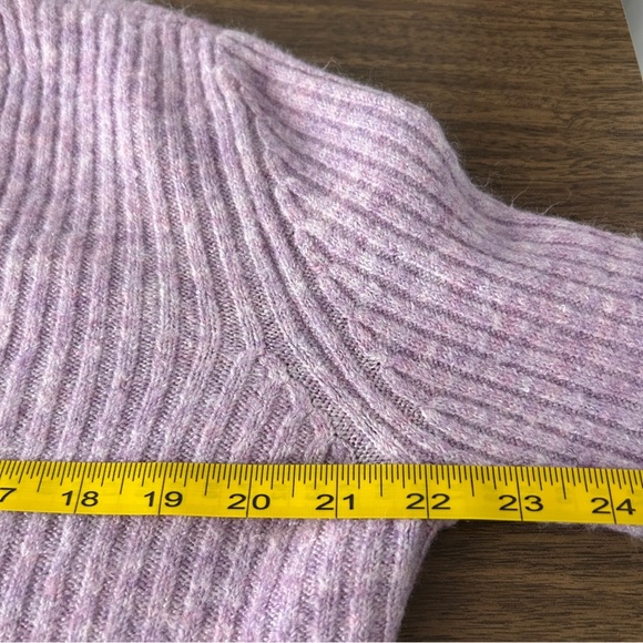 Urban Outfitters Y2K Lavender Knit Wrap Sweater L - Picture 8 of 10